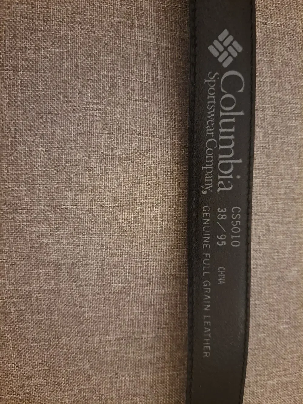 Columbia Men's Leather Belt Black Size 38/95